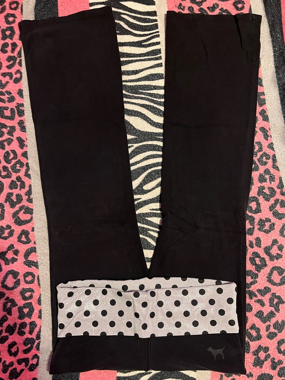 Vintage PINK Victoria's Secret foldover leggings